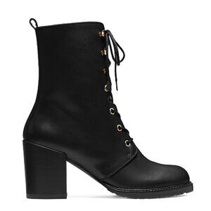 Stuart Weitzman Cassey 75 Boot Bootie Combat Lug Heel - 9/39.5